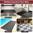 thumbnail image 4 of Mophoto 48 PCS PVC Garage Floor Tiles 12"x12"x0.6" Non-Slip Heavy-Duty Interlocking Drainage Mat Modular Splicing Flooring Tile for Garage Garden Patio Pool(Black+Gray), 4 of 7