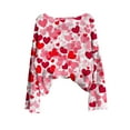 thumbnail image 4 of Valentine's Day Sweater for Women Lightweight Heart Graphic Drop Shoulder Cute Pullover Casual Crew Neck Long Sleeve Trendy Sweaters Fashion Y2K Outfits, 4 of 6