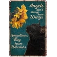 thumbnail image 1 of Funny Tin Sign Large Black Cat Sunflower Vintage Metal Tin Sign Poster Bar Cafe Living Room Kitchen Home Decoration 8x12 Inches, 1 of 4