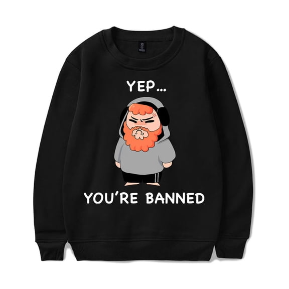 CaseOh Merch Banned Crewneck Sweatshirt Merch Casual Sweatshirt Unisex Clothing