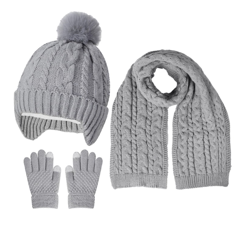 Sunvit-Panties Unisex Gray Winter Cold Weather 3-Piece Set  display picture 3