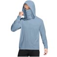 thumbnail image 5 of MKOSPLRT 4-15 Years Kids' UPF 50+ Sun Protection Hoodie Lightweight Ice Silk Long Sleeve Shirt with Face Mask Outdoor Sports Hoodies for Boys Girls, 5 of 9