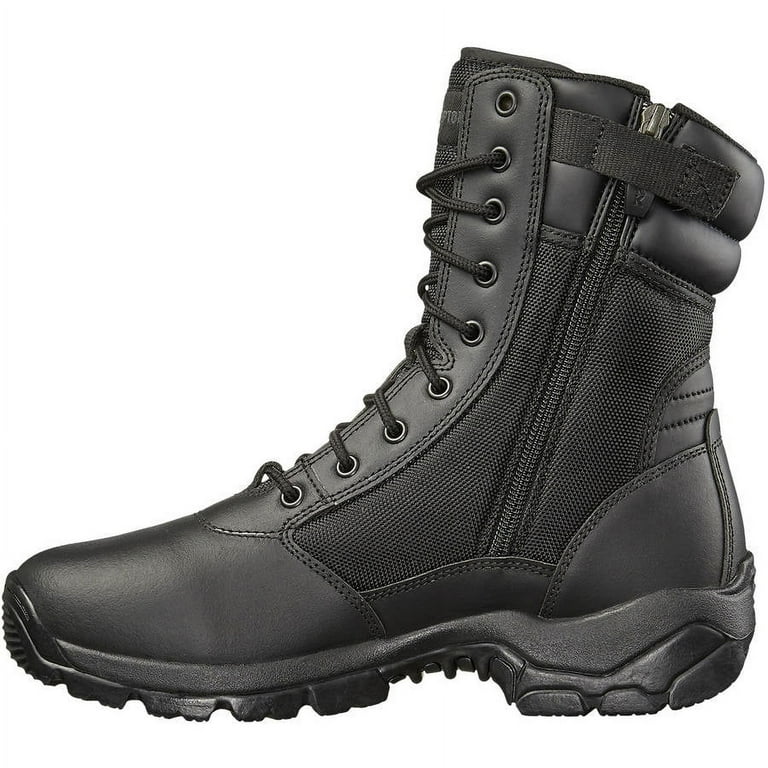 【THEAIRTOWN】 pocket ops Interceptor Men's Kentin Zipper Tactical Work Boots, Black