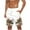 Khaki, variant on ZCFZJW Summer Tropical Floral Print Beach Hawaiian Shorts for Men Lightweight Quick Dry Drawstring Elastic Waist Bathing Suit Trendy Holiday Vacation Swim Trunks with Pockets Blue L