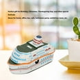 thumbnail image 4 of Cruise Ship Wind Up Toy, Cruise Ship Tin Collection Toy Iron  For Home, 4 of 8