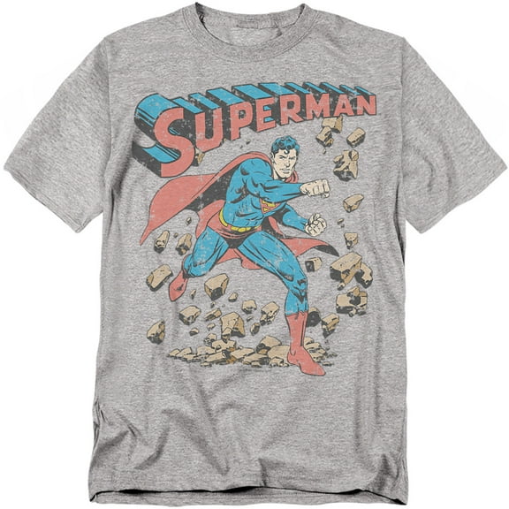 Superman T-Shirt Mad At Rocks Unisex Graphic Tee For Men & Women