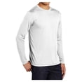 thumbnail image 4 of Mens Long Sleeve PosiCharge Competitor Polyester Tee Shirt White L, 4 of 8