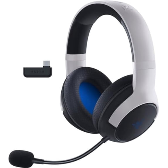 (Open Box) Razer Kaira Dual Wireless Gaming Headset PS5/PC/Mobile/PS4: Triforce 50mm