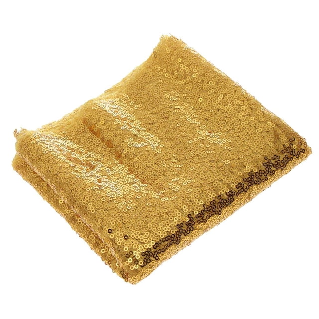 Camino de mesa con lentejuelas brillantes, mantel, decoración para bodas y fiestas, dorado Oro