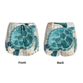 thumbnail image 5 of Lsque Watercolor Sea Turtle Printed Women's Running Shorts with Liner Pockets,Elastic Quick Dry Workout Athletic Gym Yoga Shorts,Womens High Waist Shorts-XX-Large, 5 of 9