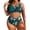 #0108-Green, variant on Sokhug Womens Plus Size Printed Bikini Set Push Up Two Piece Split Flattering Casual Bathing Suit