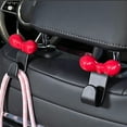 thumbnail image 4 of 2Pcs Car Hook Lightweight Trunk Seat Button Hook Hole-Free Interior Storage Hook Multi-Functional Water Cup Holder, 4 of 8