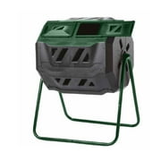 Exaco Trading Mr.Spin 43 Gallon Steel Frame Dual Compartment Compost Tumbler