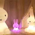 thumbnail image 3 of 1 pieza de luz de noche para niños, lindo conejo, lámpara de noche recargable por USB, luz de noche para bebés, lámpara de noche de silicona TUNC Sencillez, 3 of 3