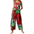thumbnail image 1 of Monos, Mono de mujer con bolsillos, sin mangas, piernas anchas, monos de talla grande Abanopi XX-grande, 1 of 7