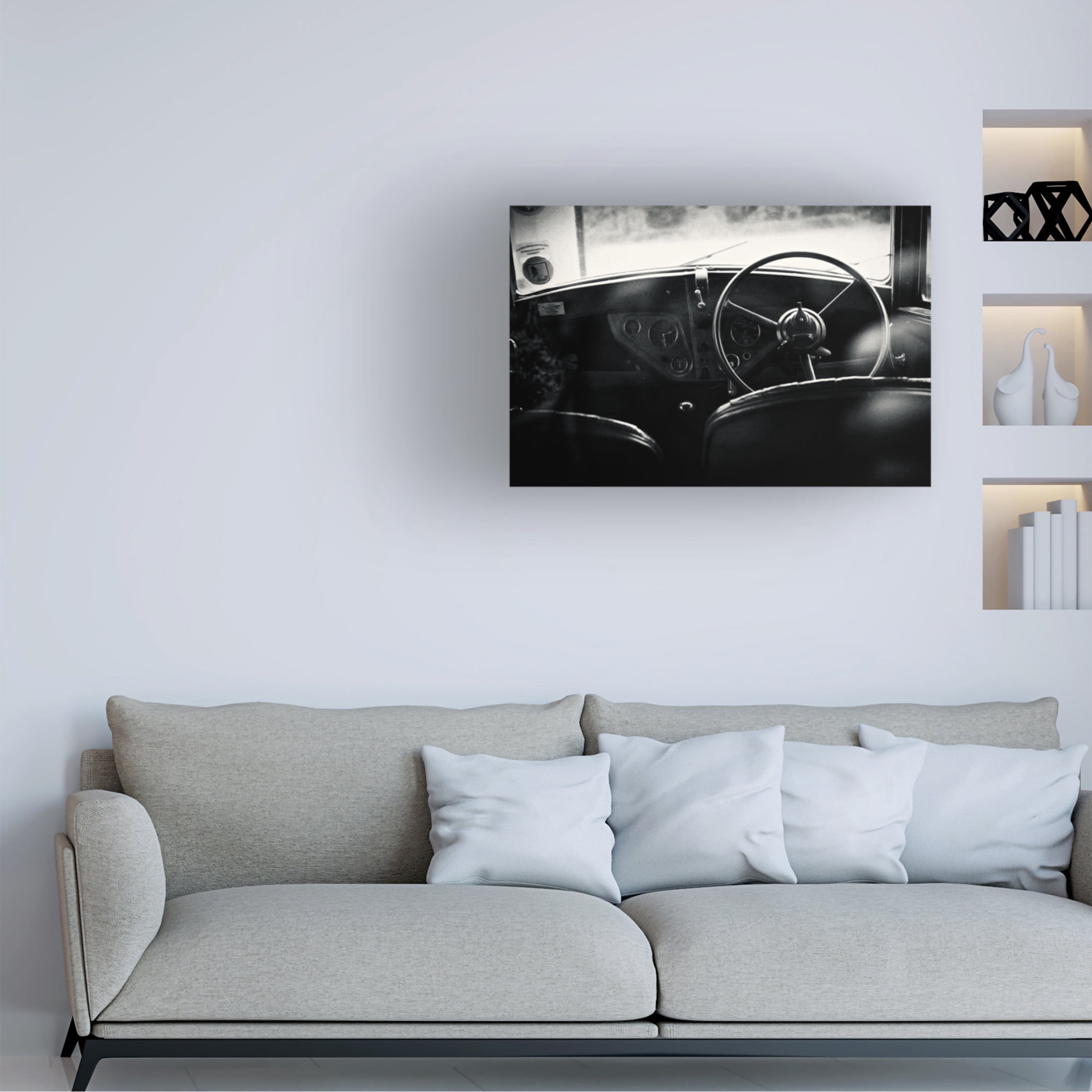 Canvas Wall Art - Richard Bland 'Rear Window' Wall Art for Living Room, Bedroom, or Office Décor by Trademark Fine Art - 24 x 16 Inches