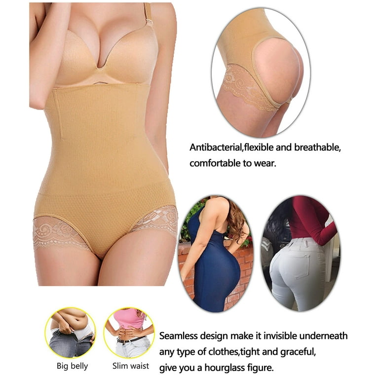 Lilvigor Women's Hourglass Figure Butt Lifter Shapewear Seamless Tummy  Control Hi-Waist Butt Lifting Panties
