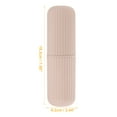 thumbnail image 2 of Portable Toothbrush Organizer Cases Traveling Toothbrush Holders Case Plastic Pink 7.60"x2.44"x2.24", 2 of 7