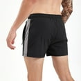thumbnail image 6 of Sngxgn Men's Casual Shorts - Drawstring Summer Beach Stretch Shorts(Black,XL), 6 of 8