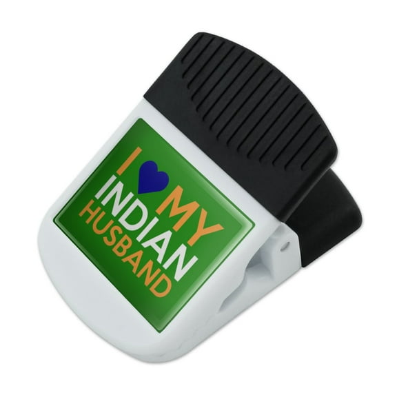 I Love My Indian Husband Refrigerator Fridge Magnet Magnetic Hanging Hook Note Snack Clip