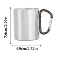 thumbnail image 2 of Ainf Tasse à Café en Acier Inoxydable pour Camping et Randonnée en Plein Air, École, Traitement Attrayant, 2 of 8