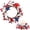 B2_Red 9.5", variant on Veeogra Patriotic Wreaths,Front Door Wreath,Star Crescent Twig Wreath,4Th Of July Wreaths,Independence Day Wreath,Usa American Flag Wreath,Red White And Blue Wreath,Outdoor Summer Decor