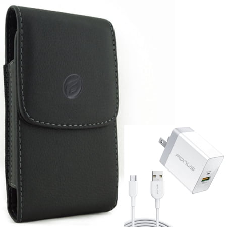 6ft Long Cable Fast Type-C 36W PD Home Charger with Holster Leather Case Belt Clip for Samsung Galaxy S8 Plus S22 Ultra S21 Ultra XCover Pro S20 Ultra Plus Fan Edition S10 5G Note 9 8 20 Ultra price history on PriceWatchPro