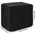 thumbnail image 3 of Bread Maker Cover 17x11x15 Inches, Clip Cotton Polyester Quilted Toaster Oven Dust Cover for Protect your Bread Machine or Kitchen Small Appliances, Hands or Machine Washable (Black), 3 of 9