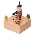 thumbnail image 2 of Caja de música Big Ben, caja de música Big Ben de haya, artesanía de madera muy versátil, 2 of 8