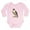 Petal Pink, variant on - Peregrine Falcon Bird Long Sleeve Infant Bodysuit - Long Sleeve Cotton Baby Bodysuit
