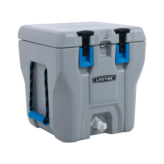 Lifetime Polyethylene 5 gal. Insulated Beverage Dispenser and Cooler with Bottle Opener, Storm Gray (91145)