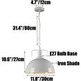 thumbnail image 7 of Retro Semicircular Metal Pendant Light for Kitchen Island, Industrial Dome Pendant Lighting for Dining Room, Vintage American Pendant Lamp, Rustic Farmhouse Pendant Light Fixture, 7 of 7