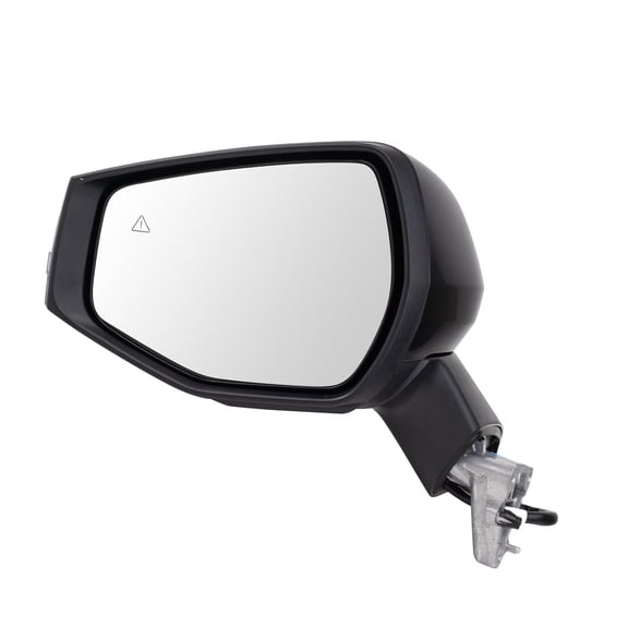 TRQ Left Driver Side Mirror Power Heated Smooth Black Paint to Match Fits 2023 2024 Kia Sportage KI1320295
