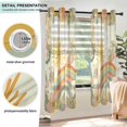 thumbnail image 3 of Yayeee Window Curtains Light Filtering 63"x42" Grommet Panel Pair Home Living Room Decor, Beige Clouds, 3 of 7