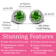 thumbnail image 3 of Cate & Chloe Royal August Birthstone 18k White Gold Plated Women Earrings with Swarovski Crystals, 3 of 11