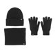 thumbnail image 1 of Conjunto de tres piezas de guantes, gorros y bufandas de punto cálidos de estilo europeo e invernal con terciopelo grueso y gorro. Bufandas, gorros y mitones para mujer., 1 of 2
