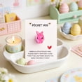 thumbnail image 3 of Watermelon Red Paper English Encouragement Bunny Pocket Card With Message Desktop Decorative Inspirational Gift Watermelon Red 4.3X3.1 Inches, 3 of 7
