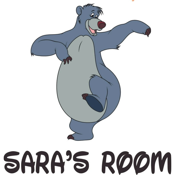 Jungle Book Baloo Bear Cute Cartoon Customized Wall Decal Custom