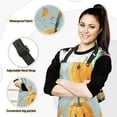 thumbnail image 2 of 5 Pcs Kitchen Set Heat Resistant Oven Mitts and Non-Slip Pot Holders with Adjustable Cooking Apron Cute Pumpkin and Leaf, 2 of 6