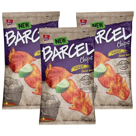 Barcel Potato Chips Fuego Hot Chili Pepper Lime 4 1 Oz Barcel Potato Chips Fuego Hot Chili Pepper Lime 4 1 Oz