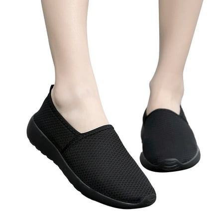 Oyedens Slip on Loafers Walking Shoes for Women Comfortable Lightweight Work Flats Golf Sneakers Fall