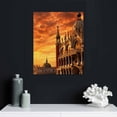 thumbnail image 4 of Nawypu  Venice Italy Church Canvas Wall Art for Living Room Home Decor St. Mark's Basilica Poster Prints on Canvas Cathedral Wall Decorations for Bedroom Office Framed Ready to Hang, 4 of 4