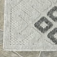 thumbnail image 3 of Superior Modern Diamonds Geometric Indoor/Outdoor Area Rug, Slate, 5' 2" x 7' 2", 3 of 7