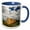 Blue/White, variant on 3drose, Canada, Quebec, Gaspe Bay, Perce Rock-cn10 Pwa0027 - Patrick J. Wall, 11oz Two-tone Yellow Mug