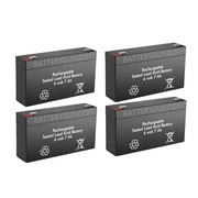 BatteryGuy BG-670 6V 7AH Replacement for Jimming JM-6M7.2AC (4 Pack, rechargeable)