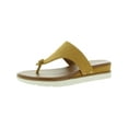 thumbnail image 4 of Style & Co. Womens Emmaa Faux Leather Thong Flat Sandals, 4 of 5