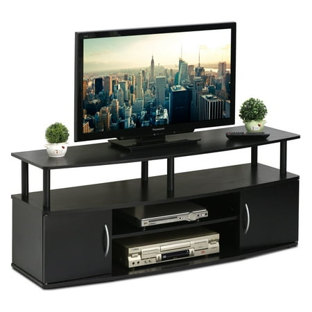 Furinno JAYA Large Entertainment Center Hold up to 50
