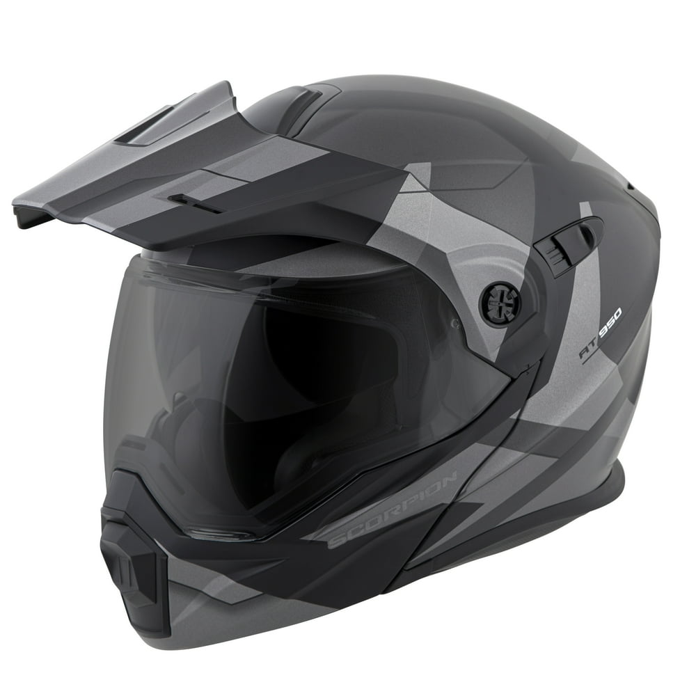 scorpion exo-at950 adventure touring modular motorcycle helmet with sun