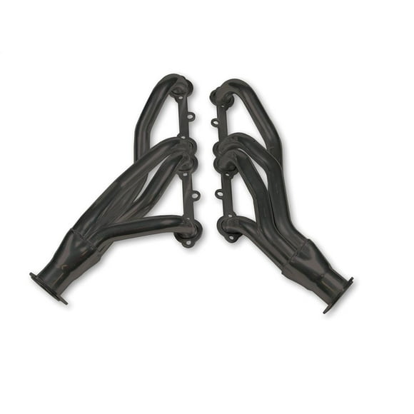 Flow Tech Tête d'Échappement 11108FLT pour Utilisation avec Moteurs Chevy de 283-400 Pouces Cubes; Sortie de Châssis Style Shorty; Tubes Primaires de 1-1/2 Pouces de Diamètre; Collecteurs de Diamètre de 2-1/2 Pouces