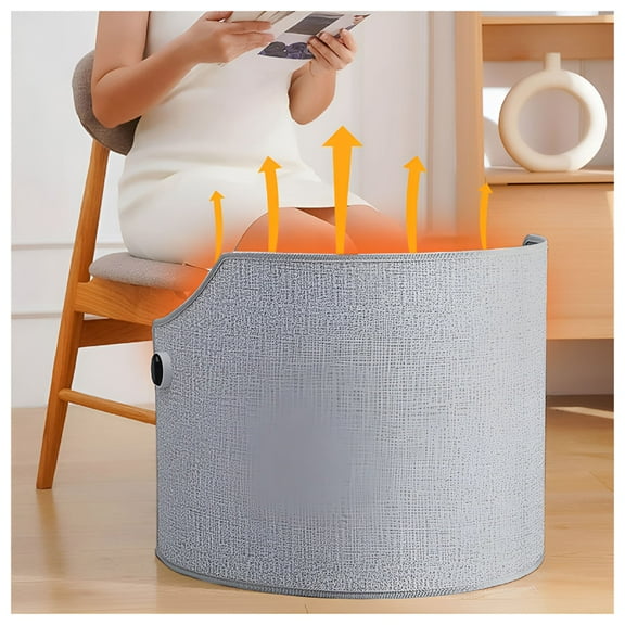 HIBIBUD Small Heater for Office Under Desk Quiet,Folding Space Heaters Electric Foot Warmer,Portable Space Heater with Heated Floor Mat for Foot Leg